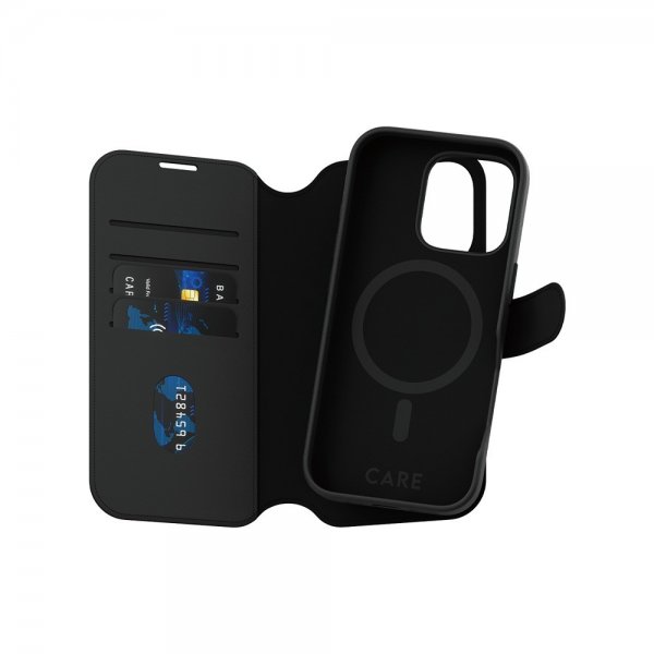 CARE by PanzerGlass iPhone 16 Pro Cover Tango Two-in-One Wallet MagSafe Sort