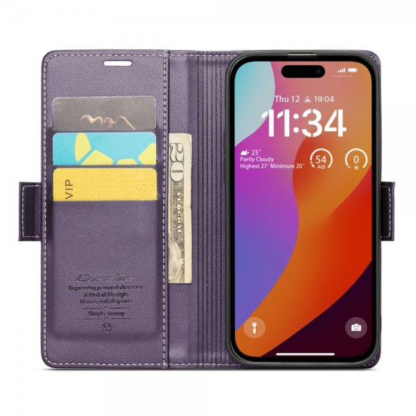 CaseMe iPhone 16 Pro Max Cover 023 Series Lilla