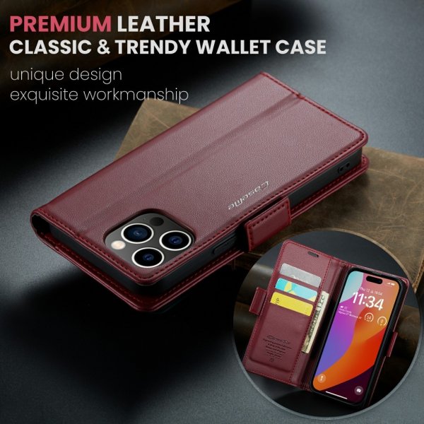 CaseMe iPhone 16 Pro Max Cover 023 Series Rød