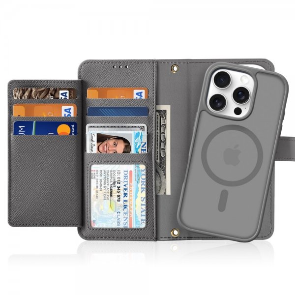 Dux Ducis iPhone 16 Pro Max Etui 2-i-1 Lawa Series MagSafe Grå