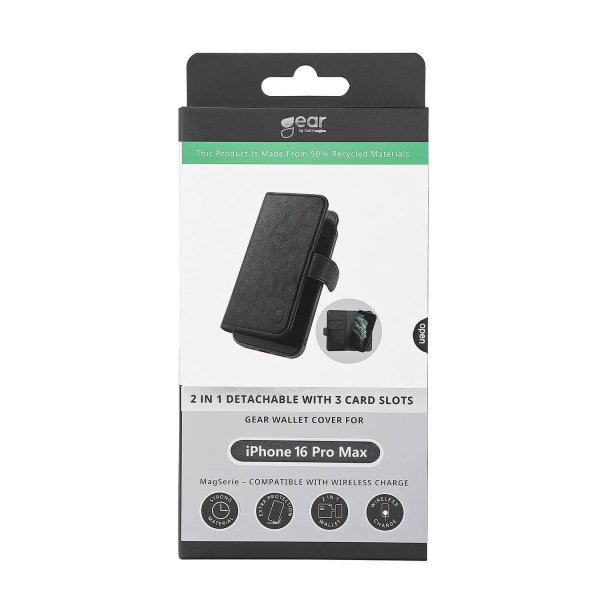 Gear iPhone 16 Pro Max Etui 2-i-1 MagSeries Sort