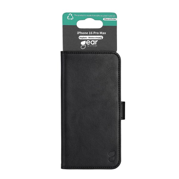 Gear iPhone 16 Pro Max Etui 3 Kortlommer Sort