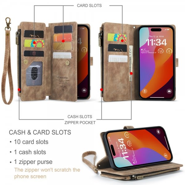 CaseMe iPhone 16 Pro Max Cover C30 Series Brun
