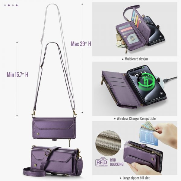 CaseMe iPhone 16 Pro Max Cover C36 Series Lilla