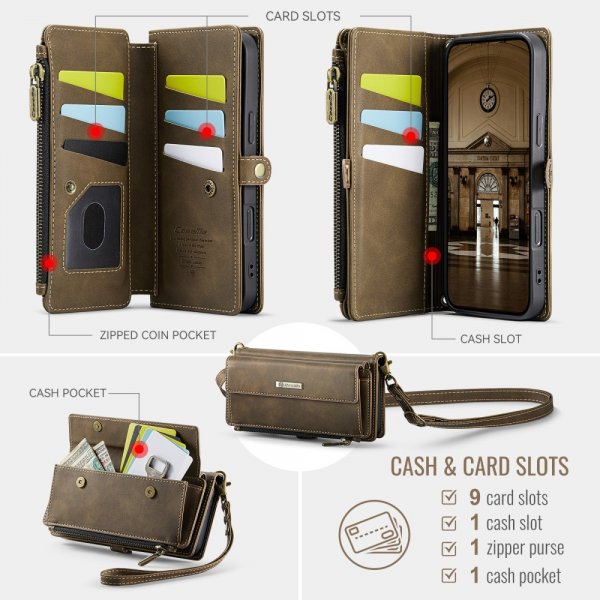 CaseMe iPhone 16 Pro Max Etui C39 Series Brun