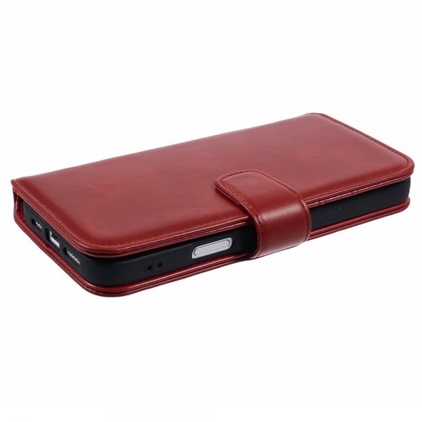 Nordic Covers iPhone 16 Pro Max Etui Essential Leather Poppy Red
