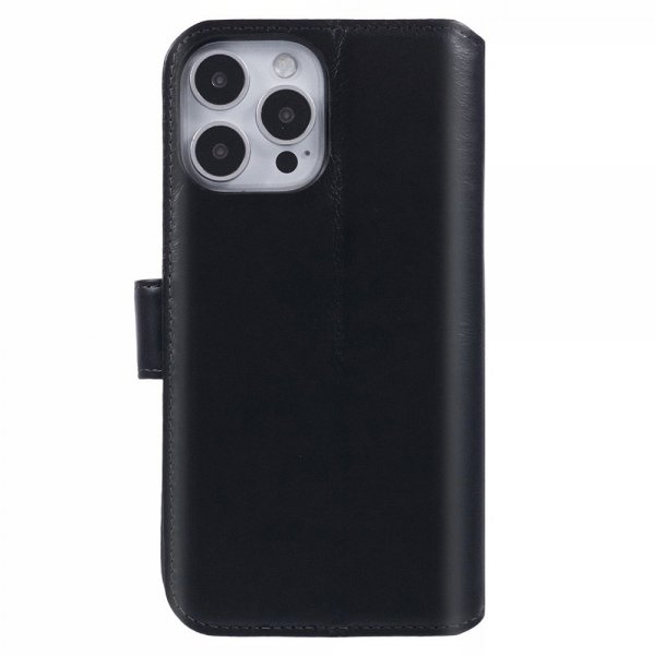 Nordic Covers iPhone 16 Pro Max Cover Essential Leather Raven Black
