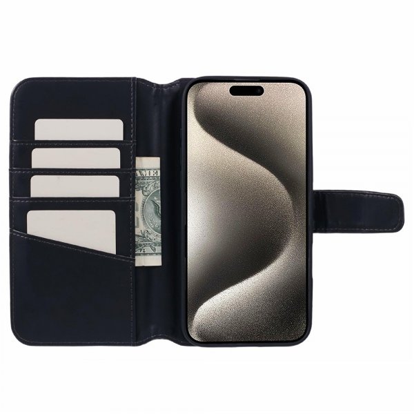 Nordic Covers iPhone 16 Pro Max Cover Essential Leather Raven Black