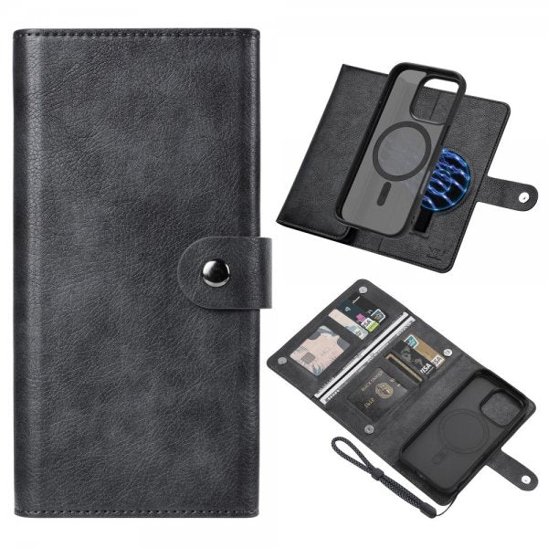VILI iPhone 16 Pro Max Etui med Aftageligt Cover GV Series MagSafe Sort