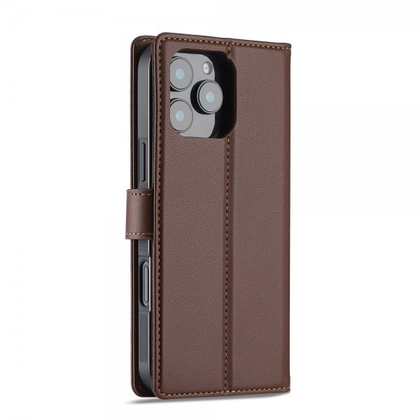 Lc.Imeeke iPhone 16 Pro Max Etui med Aftageligt Cover L2 Series MagSafe Brun
