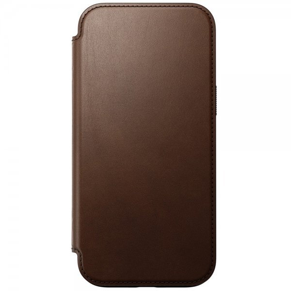 Nomad iPhone 16 Pro Max Cover Modern Leather Folio Brun