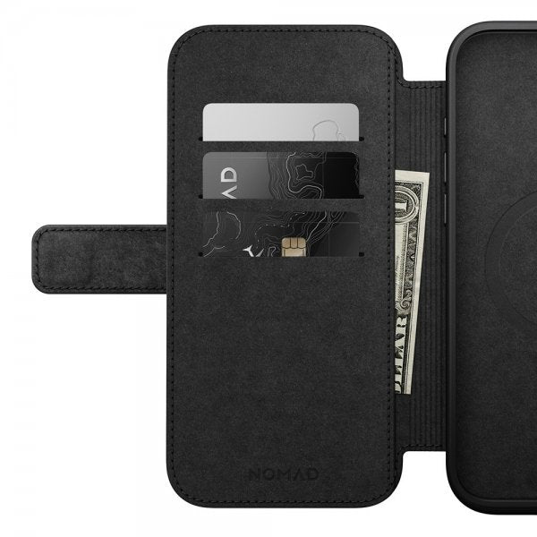 Nomad iPhone 16 Pro Max Cover Modern Leather Folio Brun