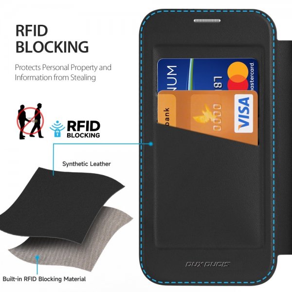 Dux Ducis iPhone 16 Pro Max Cover Skin X Pro Series Kickstand MagSafe Sort