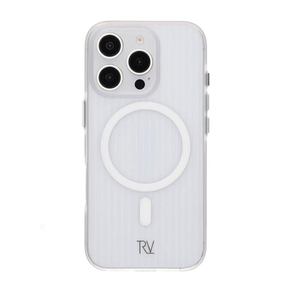Rvelon iPhone 16 Pro Max Cover Bølget MagSafe Transparent
