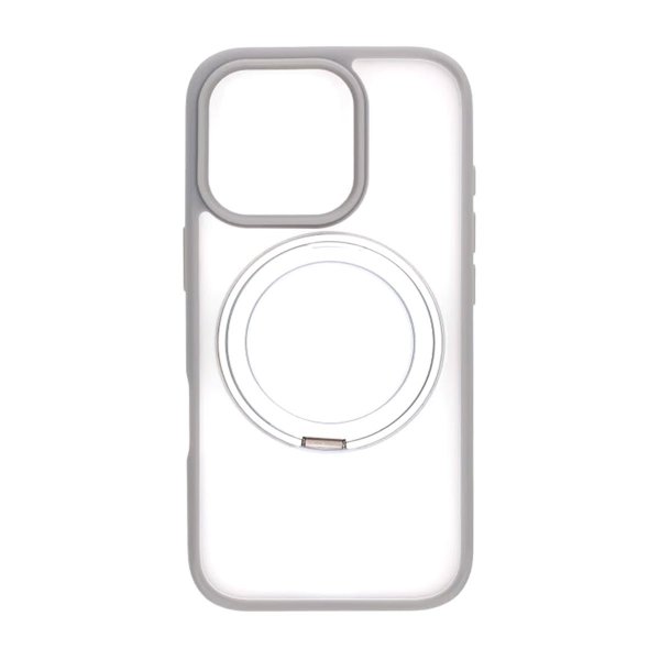 iPhone 16 Pro Max Cover Roterbart MagSafe Stativ Grå