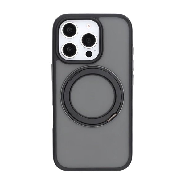 iPhone 16 Pro Max Cover Drejeligt MagSafe Stativ Sort