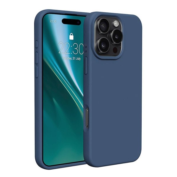 iPhone 16 Pro Max Cover Silikone Blå