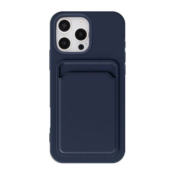 iPhone 16 Pro Max Cover Kortholder Blå