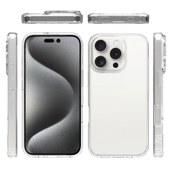 Rvelon iPhone 16 Pro Max Cover Silikone Transparent