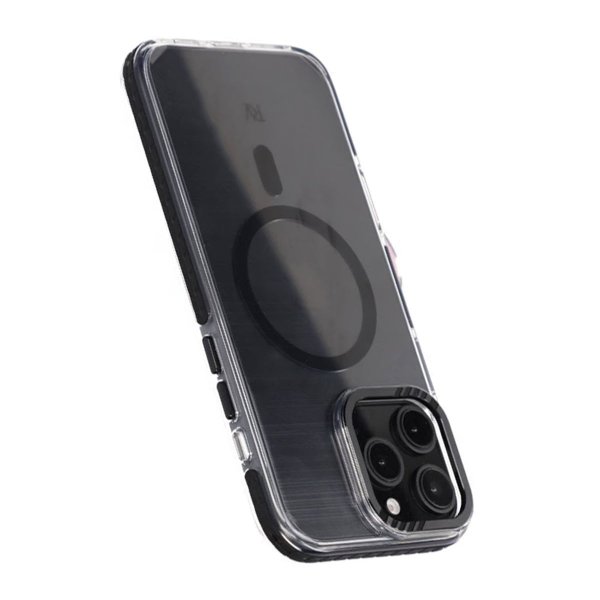 Rvelon iPhone 16 Pro Max Cover TPU MagSafe Sort/Transparent