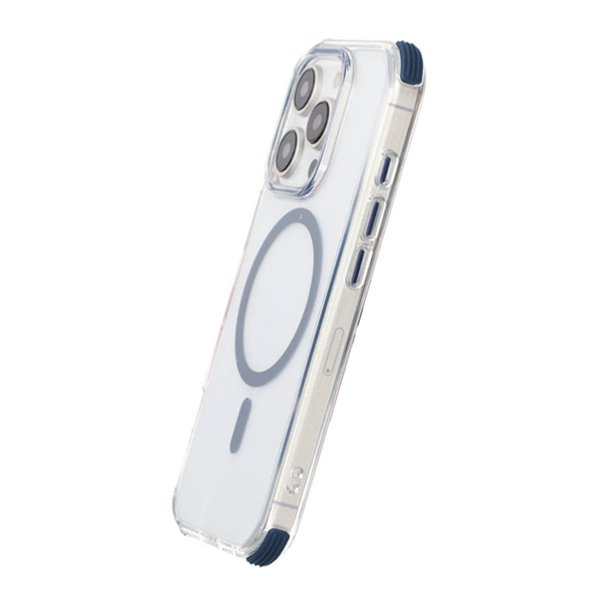 Rvelon iPhone 16 Pro Max Cover Stødsikkert MagSafe Blå