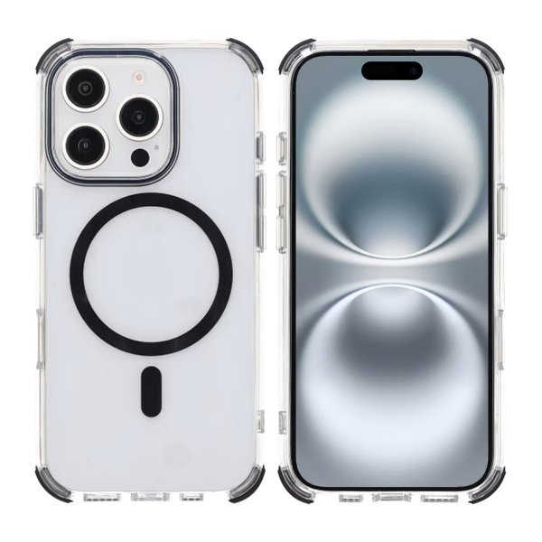 Rvelon iPhone 16 Pro Max Cover Stødsikker MagSafe Sort