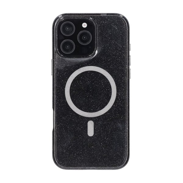 Rvelon iPhone 16 Pro Max Cover Glitter MagSafe Sort