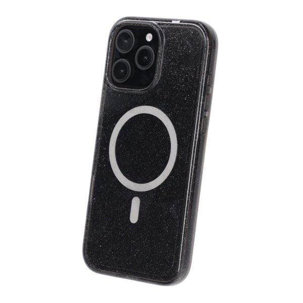 Rvelon iPhone 16 Pro Max Cover Glitter MagSafe Sort