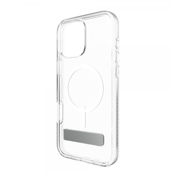 ZAGG iPhone 16 Pro Max Cover Crystal Palace Snap Kickstand Transparent