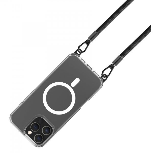 Celly iPhone 16 Pro Max Cover Freedom Necklace MagSafe Transparent