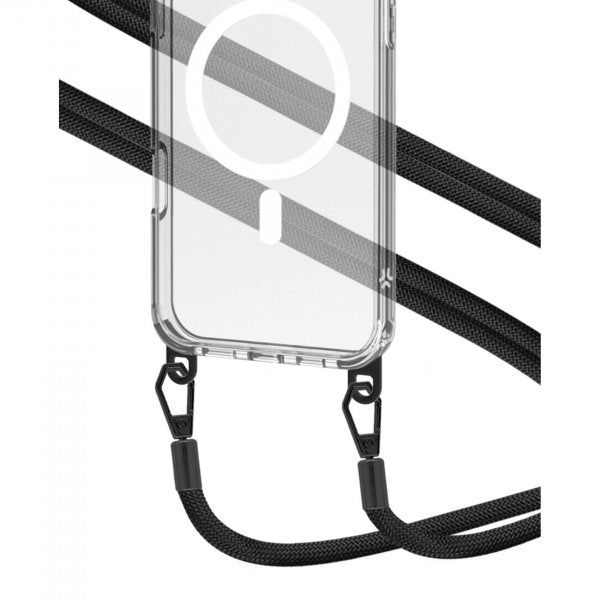 Celly iPhone 16 Pro Max Cover Freedom Necklace MagSafe Transparent