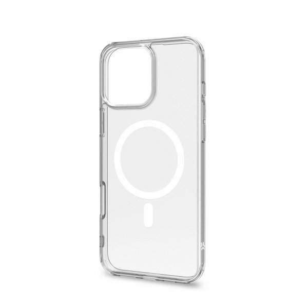 Celly iPhone 16 Pro Max Cover GELSKINMAG MagSafe Transparent Hvid