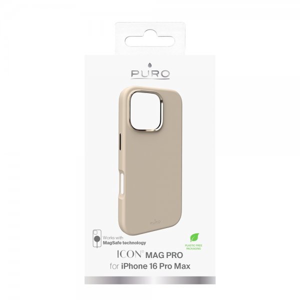 Puro iPhone 16 Pro Max Cover ICON Mag Pro Beige