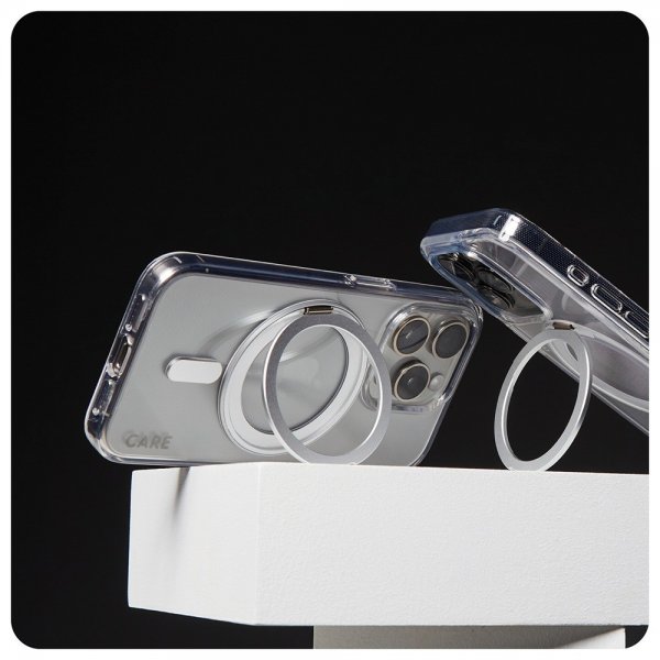 CARE by PanzerGlass iPhone 16 Pro Max Cover Kickstand MagSafe Silver