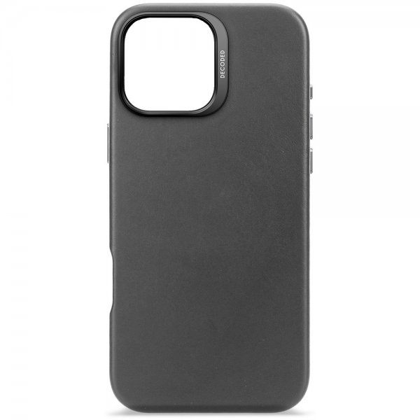 Decoded iPhone 16 Pro Max Skal Læder Backcover Sort
