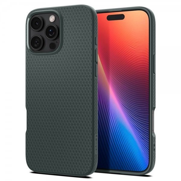Spigen iPhone 16 Pro Max Cover Liquid Air Abyss Green