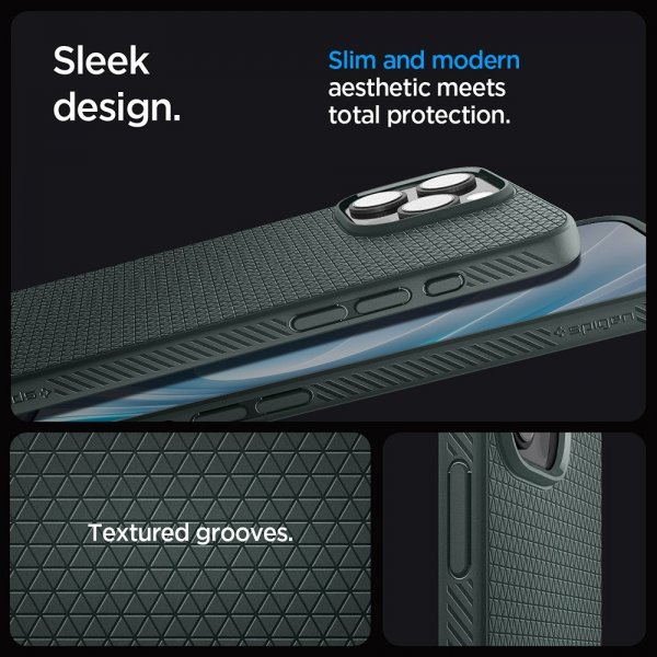 Spigen iPhone 16 Pro Max Cover Liquid Air Abyss Green