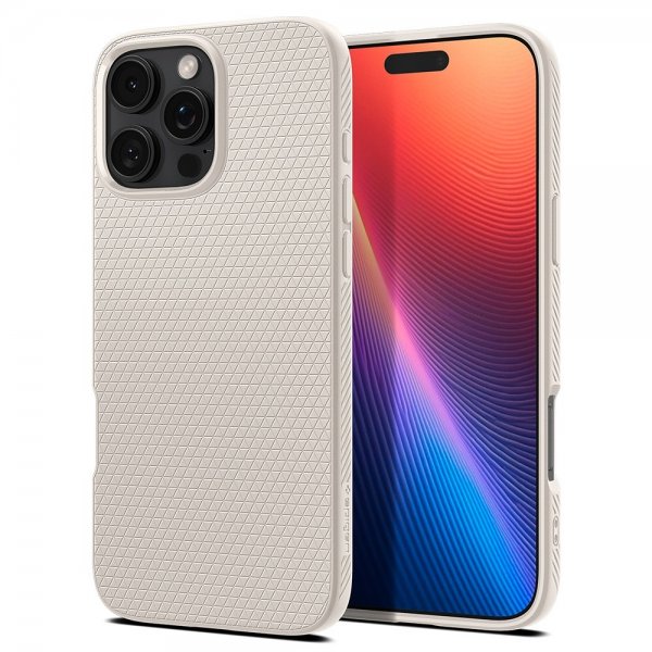 Spigen iPhone 16 Pro Max Cover Liquid Air Natural Titanium
