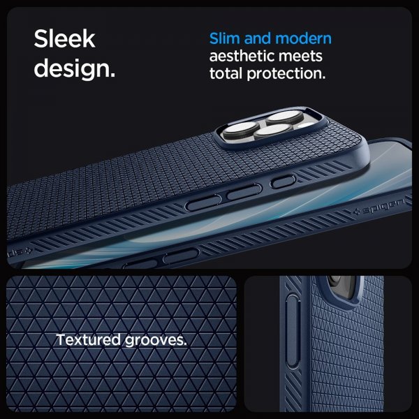 Spigen iPhone 16 Pro Max Cover Liquid Air Navy Blue