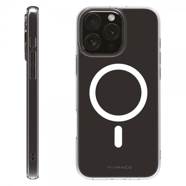 Vivanco iPhone 16 Pro Max Cover Mag Clear Transparent