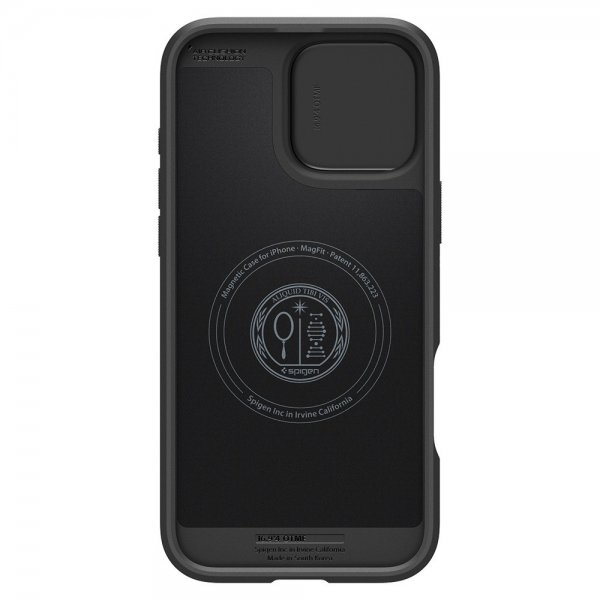 Spigen iPhone 16 Pro Max Cover Optik Armor MagFit Sort