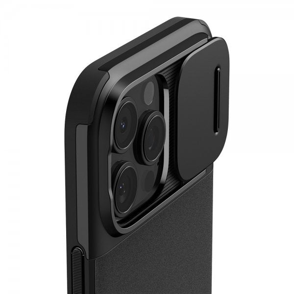 Spigen iPhone 16 Pro Max Cover Optik Armor MagFit Sort