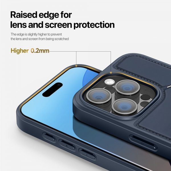 Dux Ducis iPhone 16 Pro Max Cover Rafi II Series MagSafe Blå