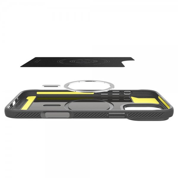 Spigen iPhone 16 Pro Max Cover Rugged Armor MagFit Grå