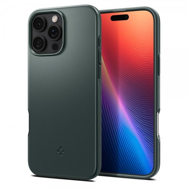 Spigen iPhone 16 Pro Max Cover Thin Fit MagFit Abyss Green