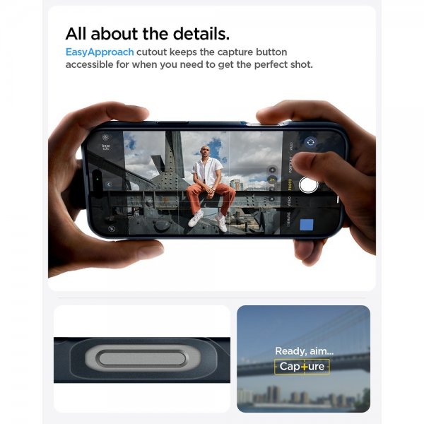 Spigen iPhone 16 Pro Max Cover Thin Fit MagFit Metal Slate