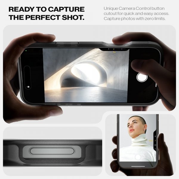 Spigen iPhone 16 Pro Max Cover Tough Armor MagFit Frost Black
