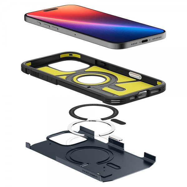 Spigen iPhone 16 Pro Max Cover Tough Armor T MagFit Metal Slate