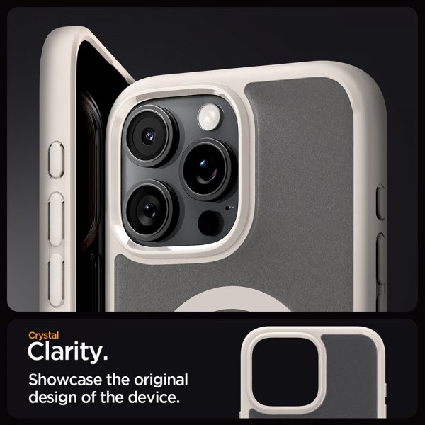 Spigen iPhone 16 Pro Max Cover Ultra Hybrid MagFit Frost Natural Titanium