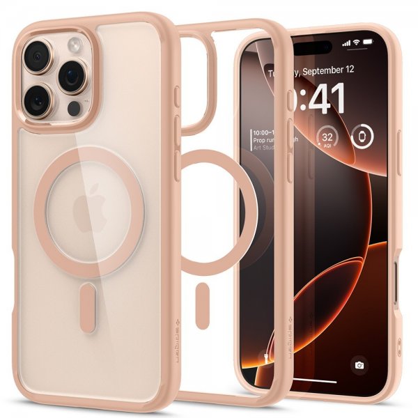 Spigen iPhone 16 Pro Max Cover Ultra Hybrid MagFit Rose Titanium